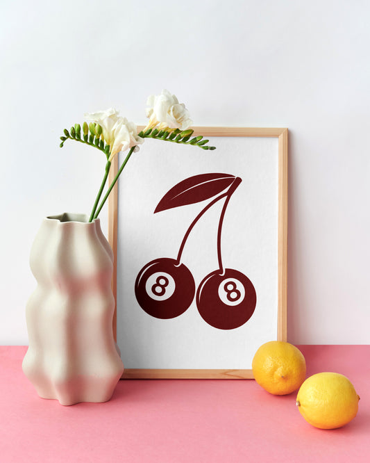 Crimson Cue Cherries Digital Download