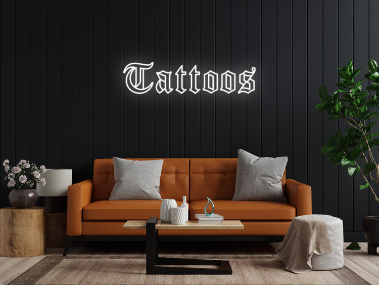 Custom Order - "Boutique" and "Tattoos" in Old English Font