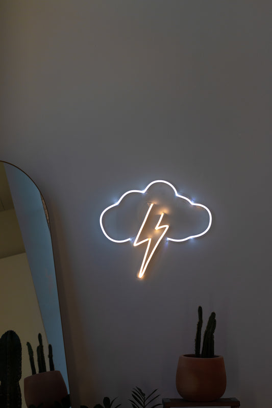 Stormy Weather Neon Sign
